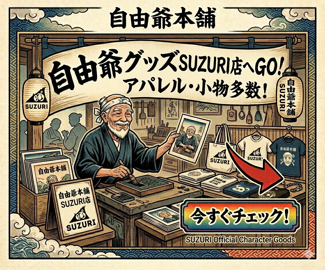 自由爺グッズSUZURI店
